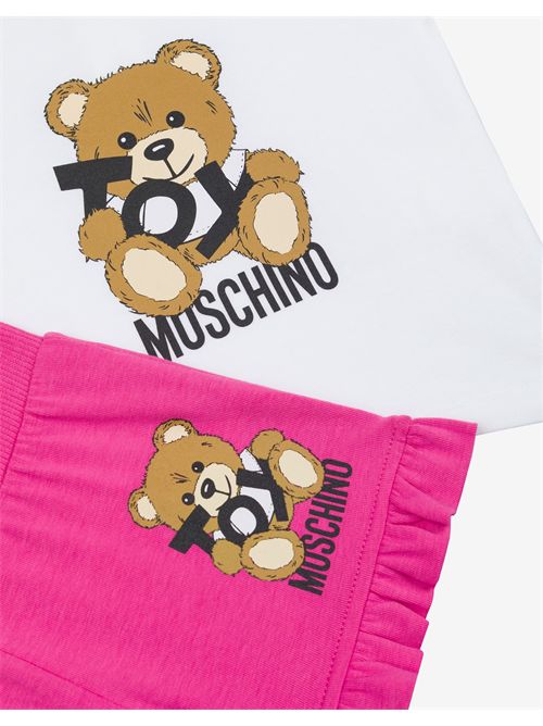 Completo t-shirt e short Teddy Bear MOSCHINO KIDS | MAG01OLBA00/83556